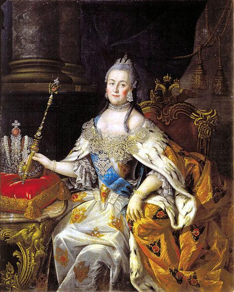 Portrait of Catherine II, Oil, Canvass, Tver Art Gallery, Aleksey Antropov